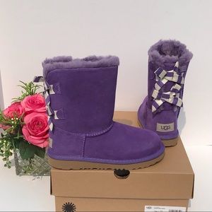 UGG Bailey Bow Striped Boots